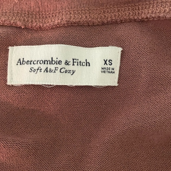 Abercrombie & Fitch Soft & Cozy Long Sleeve Brown Sweater XS - Picture 3 of 3